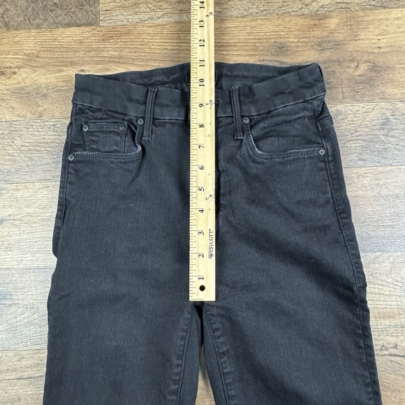 Mother High Waisted Tie Bow Looker Ankle Black Skinny Jeans‎ Not Guilty Wash 25 - Picture 7 of 9